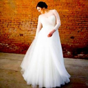 A Line BHLDN bridal skirt